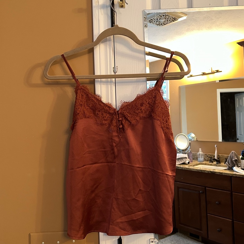 Abercrombie Lace/ Silk Tank Top